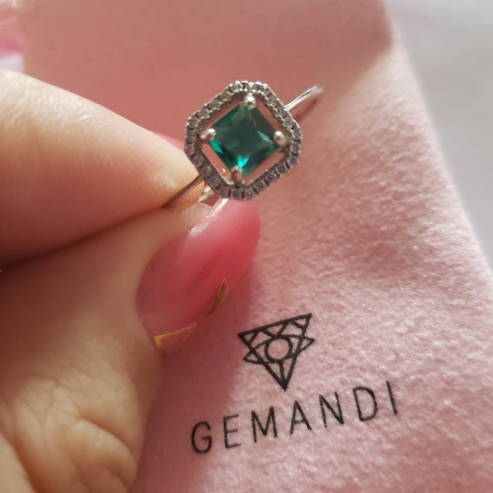 Sterling Silver Square Ring